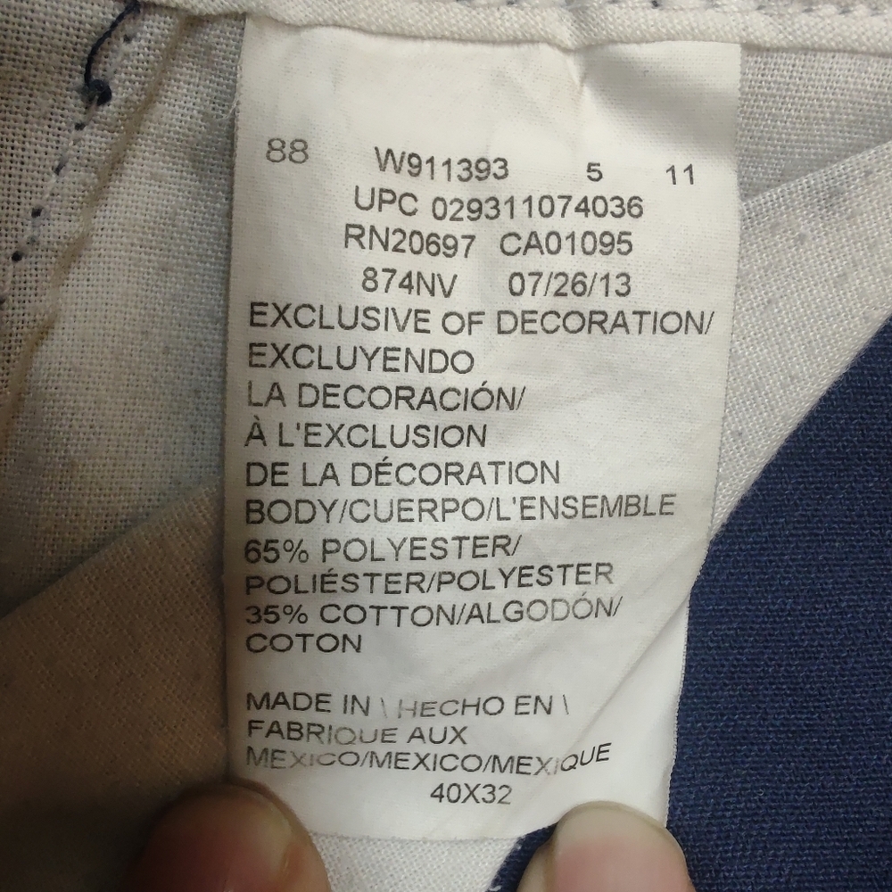 Dickies 874 Fit Pants - Navy - 40 x 32 - Mens - Picture 5 of 7
